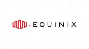 Equinix red, black and white logo